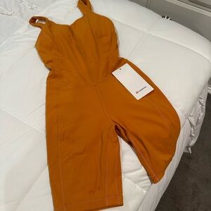 Brand New Orange Lululemon Bodysuit